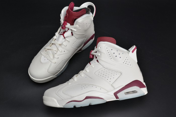 Air Jordan 6 Retro "Maroon" white 384664-116