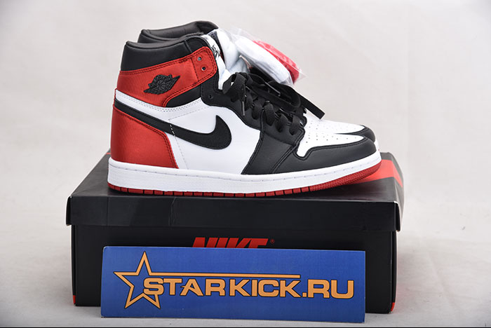 JORDAN 1 RETRO HIGH SATIN BLACK TOE - CD0461-016