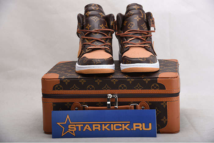 Louis Vuitton x Off-White x Air Jordan 1 Customs MENS AQ0818-158