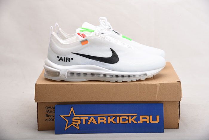 Off White X Air Max 97 The Ten White Cone Ice Blue AJ4585-100