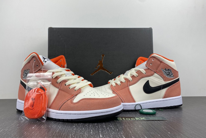 Air Jordan 1 Mid GS “Orange Suede”  DV1336-800