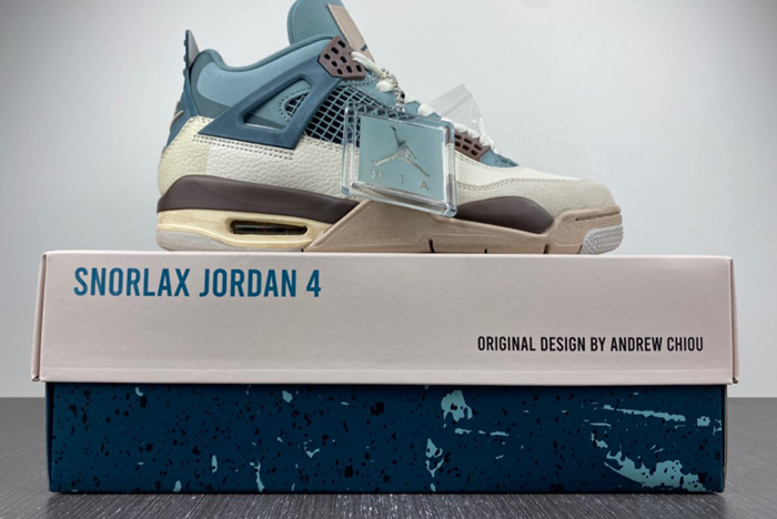 JORDAN 4 SNORLAX CUSTOM