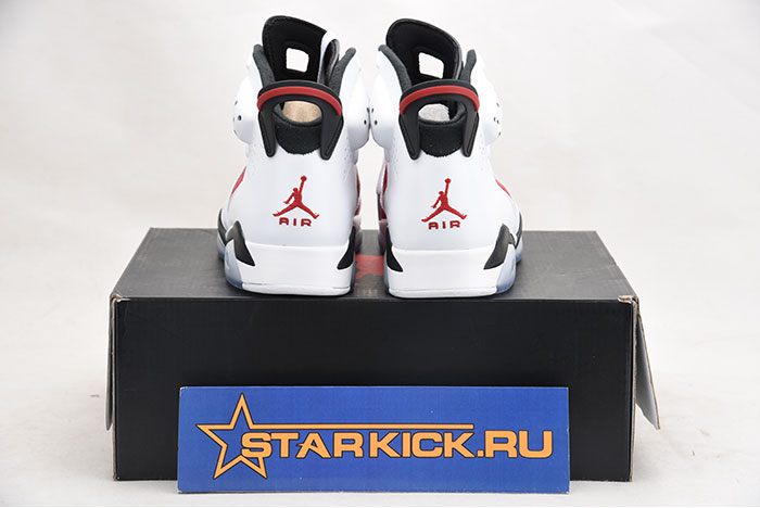Air Jordan 6 VI Retro Carmine White Carmine Black 384664 160