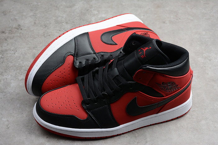 Air Jordan 1 Mid Gym Red Black 554724-610