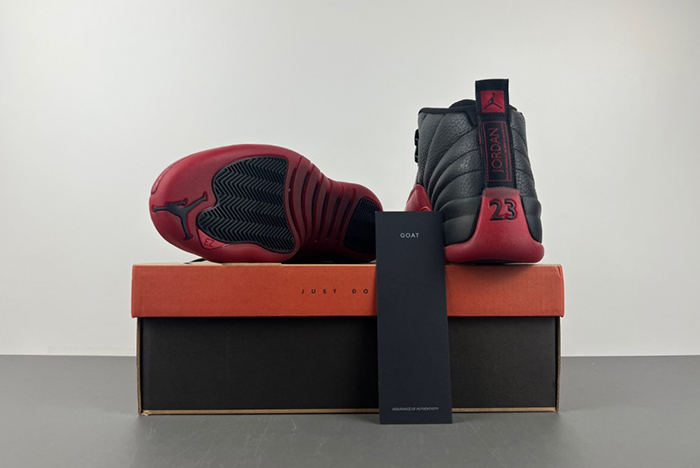 AIR JORDAN 12 “FLU GAME” Black/Varsity Red mens 130690-002