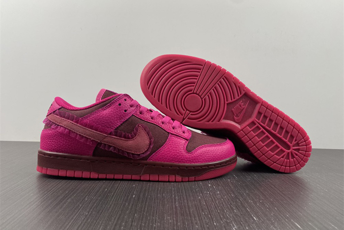 Nike Spruces Up Its Dunk Low "Team Red/Pink DQ9324-600