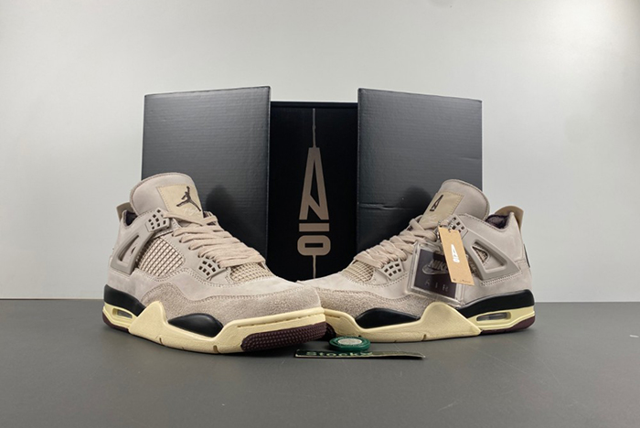 Ma Maniére x Air Jordan 4 “Fossil Stone”  FZ4810-200