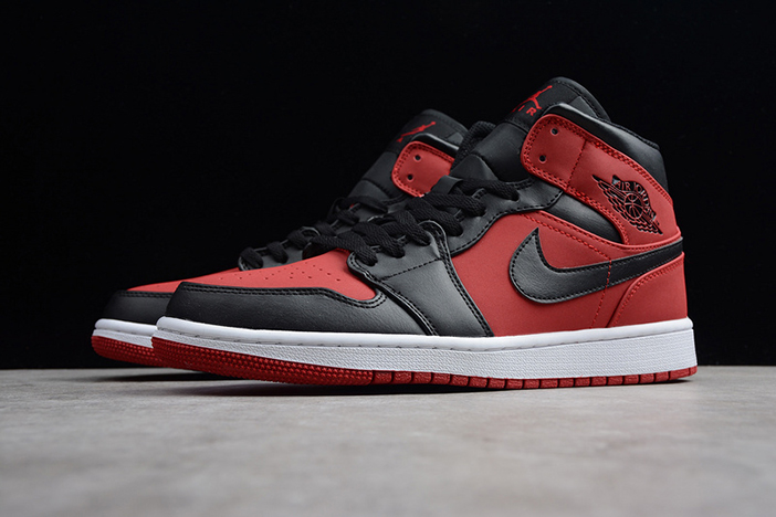 Air Jordan 1 Mid Gym Red Black 554724-610