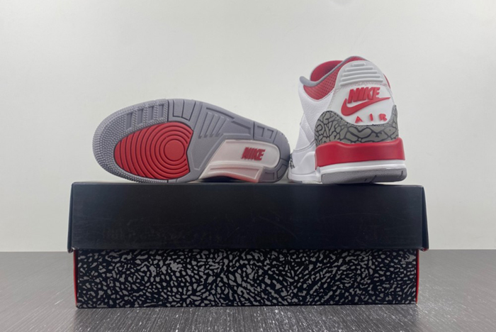 Air Jordan 3 GS  White Gray Red Seal Hook Korean DN3707-160