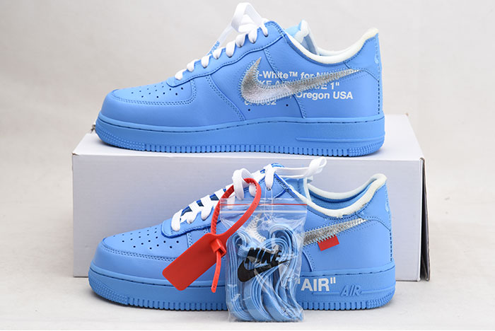OFF-WHITE NIKE AIR FORCE 1 MCA BLUE CI1173-400