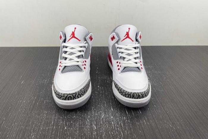 Air Jordan 3 GS  White Gray Red Seal Hook Korean DN3707-160