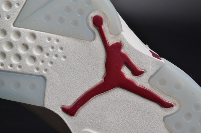 Air Jordan 6 Retro "Maroon" white 384664-116