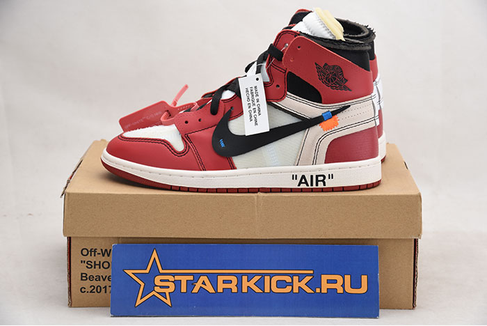 Off-White Air Jordan 1 Retro Chicago The Ten AA3834-101