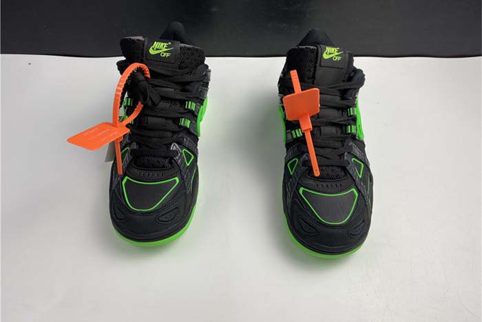 Nike Air Off White Rubber Dunk Black White Green Strike CU6015-001