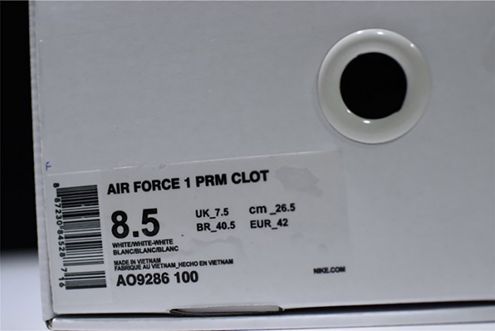Air Force 1 Low CLOT 1WORLD (2018) - AO9286-100