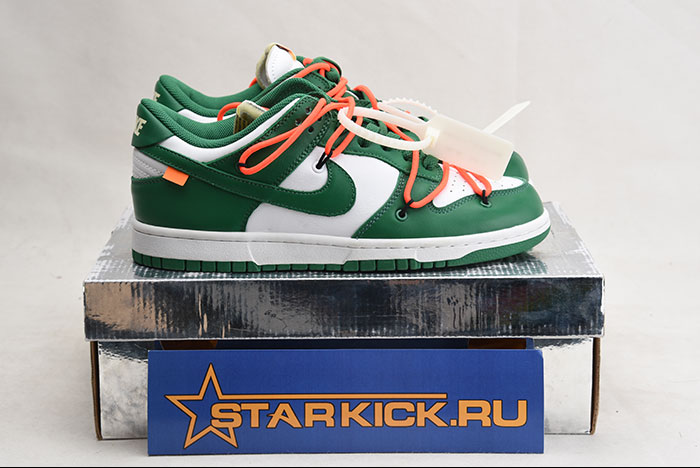 OFF-WHITE NIKE DUNK LOW PINE GREEN CT0856-100