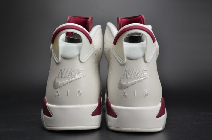 Air Jordan 6 Retro "Maroon" white 384664-116