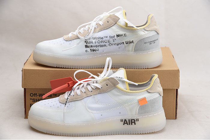 NIKE AIR FORCE 1 LOW OFF-WHITE All White AO4606-100