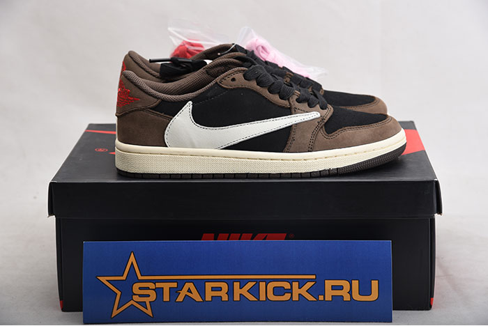 TRAVIS SCOTT AIR JORDAN 1 LOW DARK MOCHA CQ4277-001