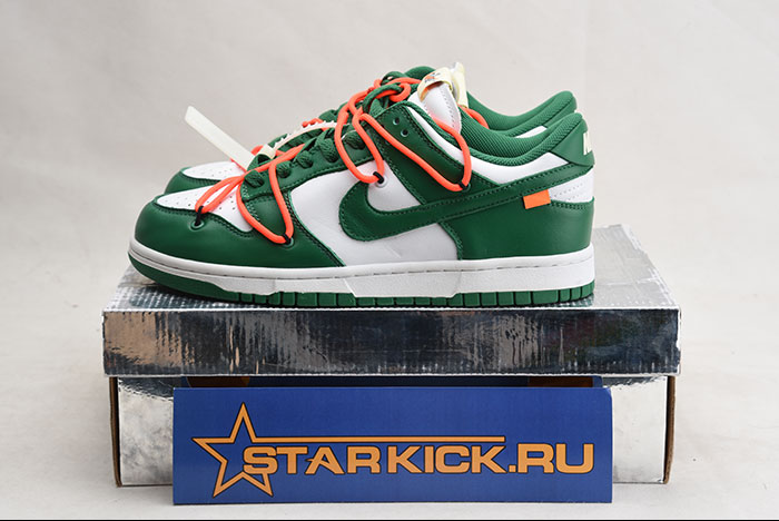 OFF-WHITE NIKE DUNK LOW PINE GREEN CT0856-100