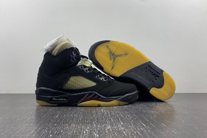 Maniére x Air Jordan 5 “Black”  FD1330-001