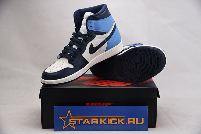 AIR JORDAN 1 OBSIDIAN UNIVERSITY BLUE 555088-140