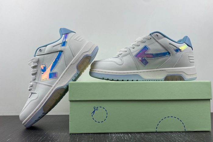 OFF-WHITE Out Of Office White orchid purple discoloration