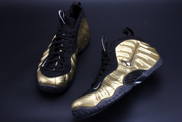 Air Foamposite Pro "Metallic Gold" Black mens 624041-701