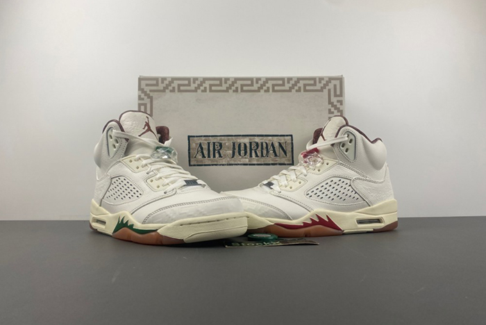 Air Jordan 5 "El Grito" Sail and Dark Pony HF8833-100