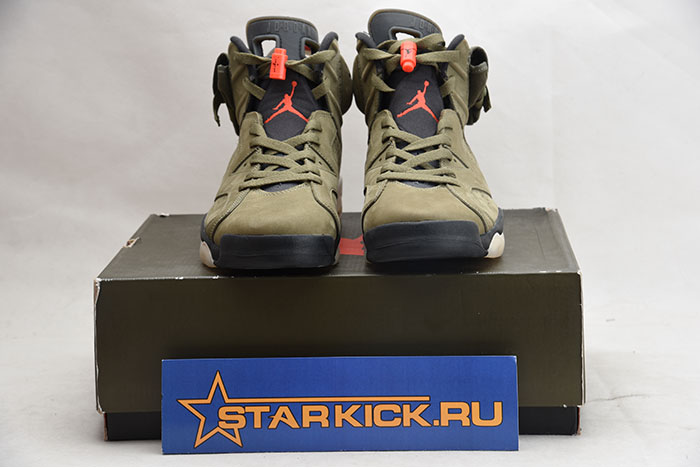 TRAVIS SCOTT AIR JORDAN 6 MEDIUM OLIVE - CN1084-200