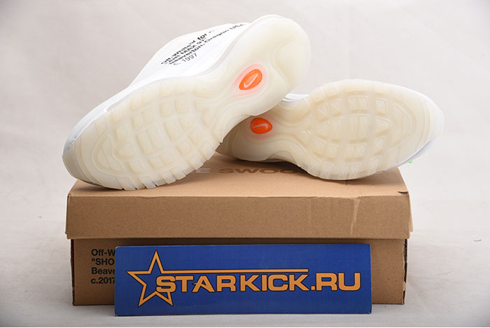 Off White X Air Max 97 The Ten White Cone Ice Blue AJ4585-100