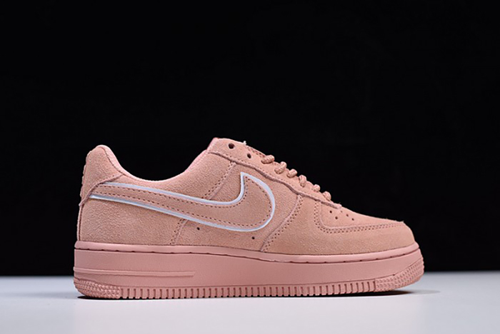 Nike  Air Force 1 07 Suede Women Lifestyle Shoe Pink AA1117-601
