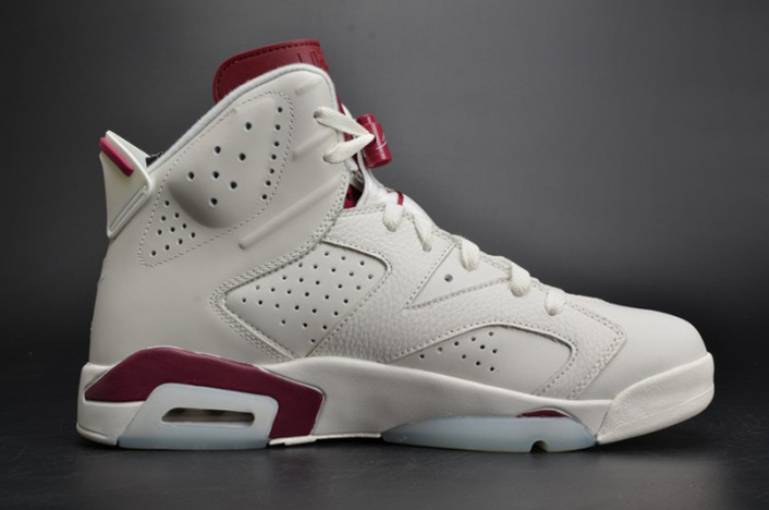 Air Jordan 6 Retro "Maroon" white 384664-116