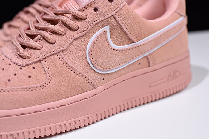Nike  Air Force 1 07 Suede Women Lifestyle Shoe Pink AA1117-601