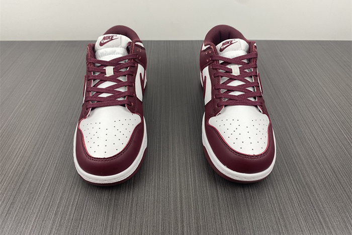 New Nike Dunk Low “Bordeaux” White/Bordeaux  DD1503-108