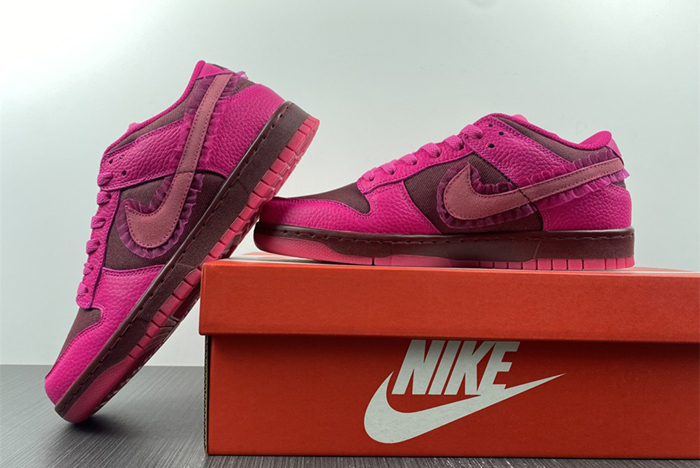 Nike Spruces Up Its Dunk Low "Team Red/Pink DQ9324-600