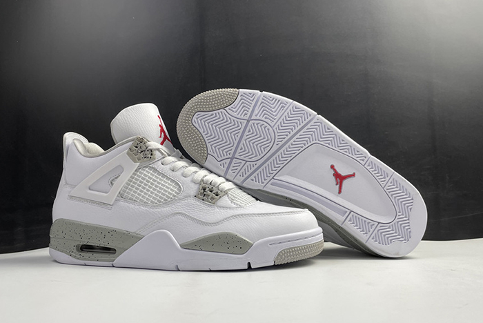 Air Jordan 4 AJ4 Retro Oreo White Tech Grey CT8527 100