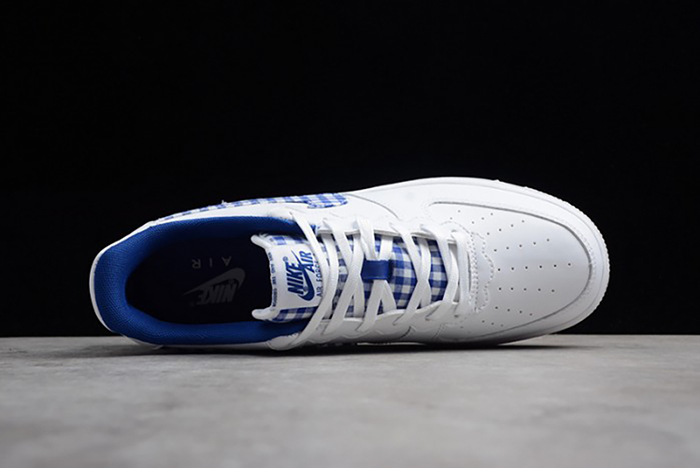 Nike Air Force 1 QS "Gingham Pack" White/Indigo Force AV6232-100