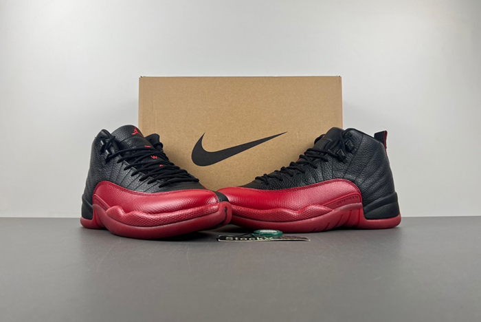 AIR JORDAN 12 “FLU GAME” Black/Varsity Red mens 130690-002