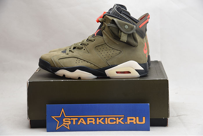 TRAVIS SCOTT AIR JORDAN 6 MEDIUM OLIVE - CN1084-200