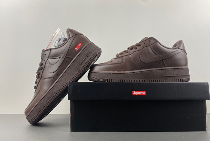 Supreme x Nike Air Force 1 Low “Baroque Brown”  CU9225-200