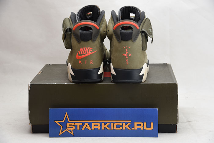 TRAVIS SCOTT AIR JORDAN 6 MEDIUM OLIVE - CN1084-200