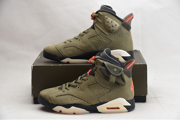 TRAVIS SCOTT AIR JORDAN 6 MEDIUM OLIVE - CN1084-200