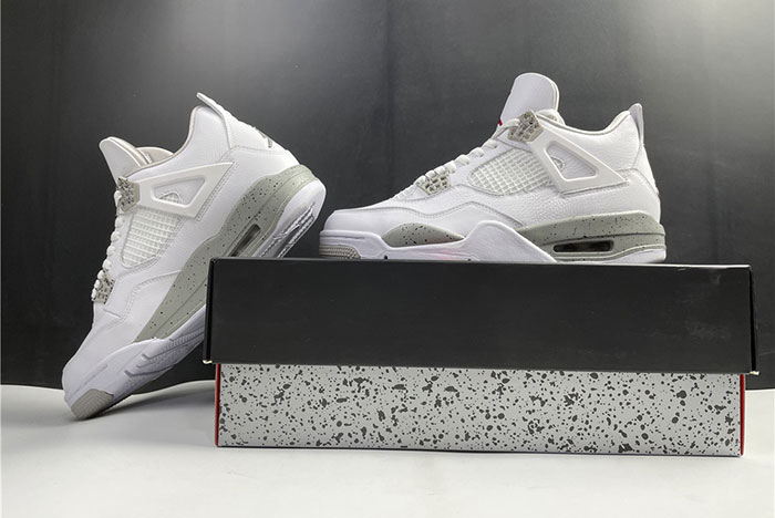Air Jordan 4 AJ4 Retro Oreo White Tech Grey CT8527 100
