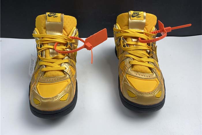 OFF-WHITE x Nike Air Rubber Dunk “University Gold” Black and Yellow CU6015-100