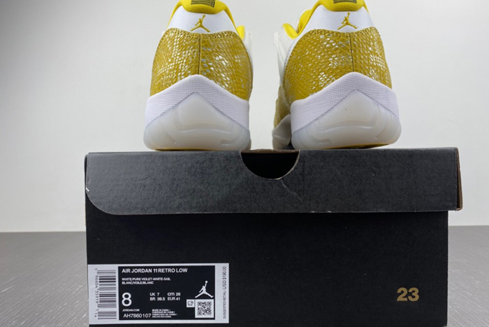Air Jordan 11 Low WMNS “Yellow Snakeskin”  AH7860-107