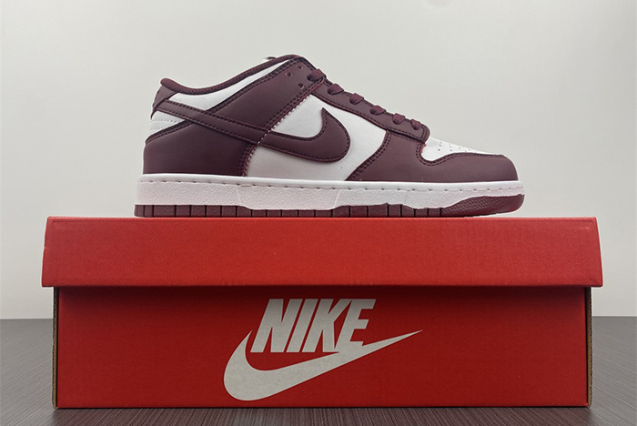 New Nike Dunk Low “Bordeaux” White/Bordeaux  DD1503-108