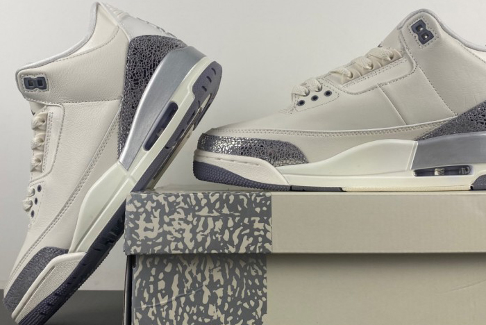 Air Jordan 3 “Sail/Metallic Silver” CK9246-100