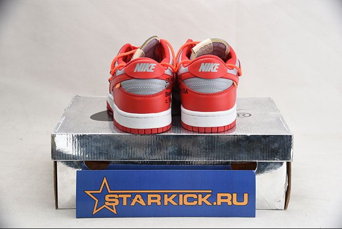 NIKE DUNK LOW OFF-WHITE UNIVERSITY RED - CT0856-600