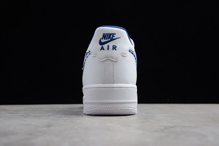 Nike Air Force 1 QS "Gingham Pack" White/Indigo Force AV6232-100